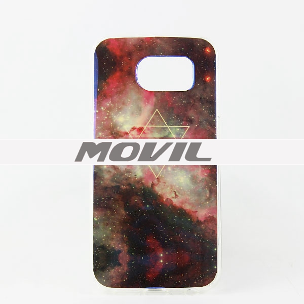 NP-2462 IMD suave TPU azul Ray caja para Samsung S6-7